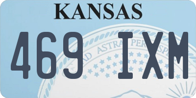 KS license plate 469IXM