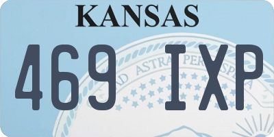 KS license plate 469IXP