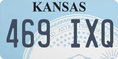 KS license plate 469IXQ