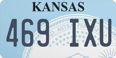 KS license plate 469IXU