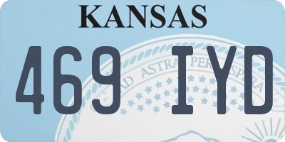 KS license plate 469IYD