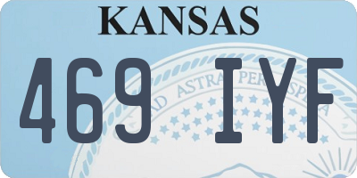 KS license plate 469IYF