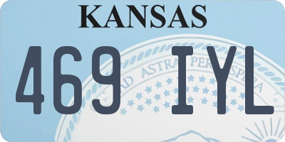 KS license plate 469IYL