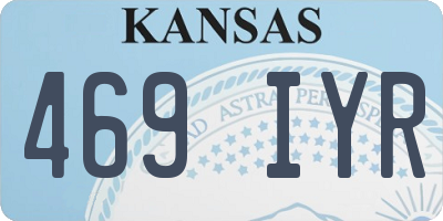 KS license plate 469IYR