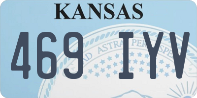 KS license plate 469IYV