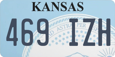 KS license plate 469IZH