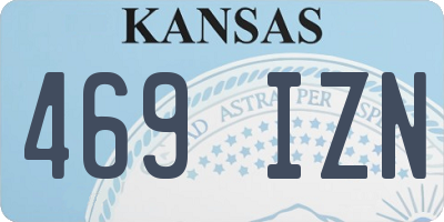 KS license plate 469IZN