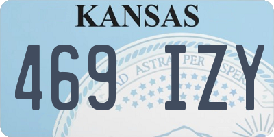 KS license plate 469IZY