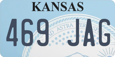 KS license plate 469JAG