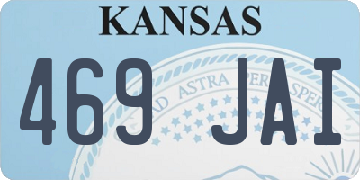 KS license plate 469JAI