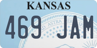 KS license plate 469JAM