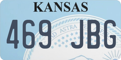 KS license plate 469JBG