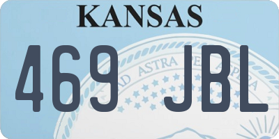 KS license plate 469JBL