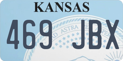 KS license plate 469JBX