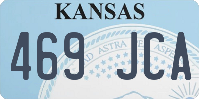 KS license plate 469JCA