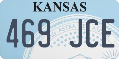 KS license plate 469JCE