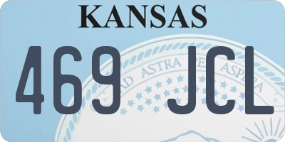 KS license plate 469JCL
