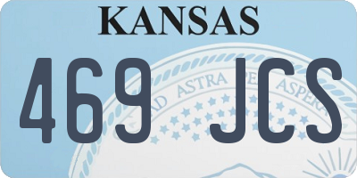 KS license plate 469JCS
