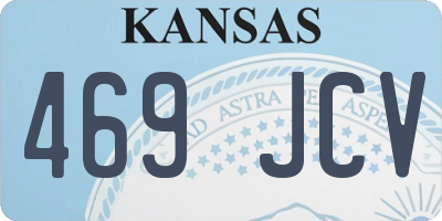 KS license plate 469JCV