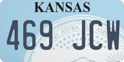 KS license plate 469JCW