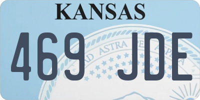KS license plate 469JDE