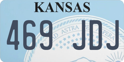 KS license plate 469JDJ