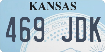 KS license plate 469JDK