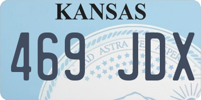 KS license plate 469JDX