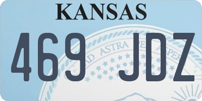 KS license plate 469JDZ