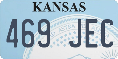 KS license plate 469JEC