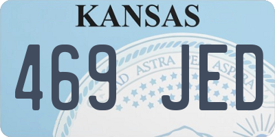 KS license plate 469JED