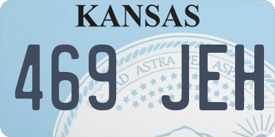 KS license plate 469JEH