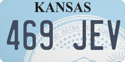 KS license plate 469JEV
