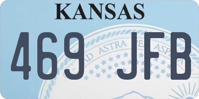 KS license plate 469JFB