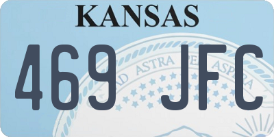 KS license plate 469JFC