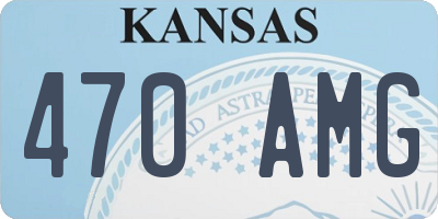 KS license plate 470AMG