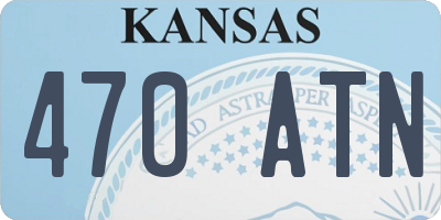 KS license plate 470ATN