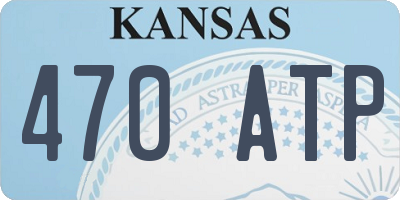 KS license plate 470ATP