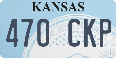 KS license plate 470CKP