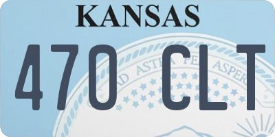 KS license plate 470CLT