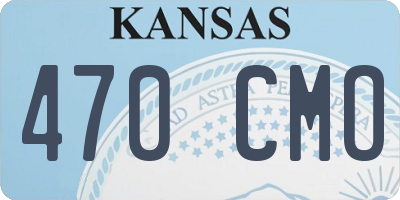 KS license plate 470CMO
