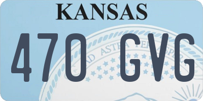 KS license plate 470GVG