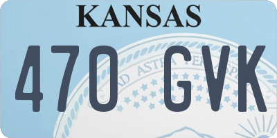 KS license plate 470GVK
