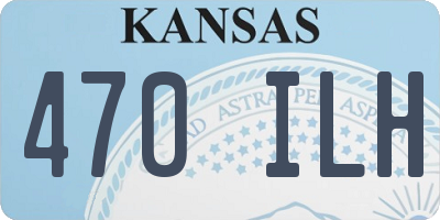 KS license plate 470ILH