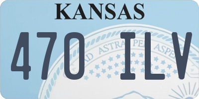 KS license plate 470ILV