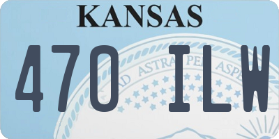 KS license plate 470ILW