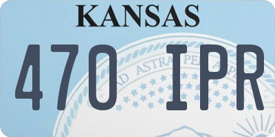 KS license plate 470IPR
