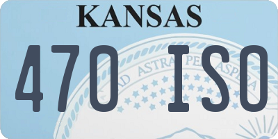 KS license plate 470ISO
