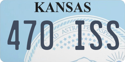 KS license plate 470ISS