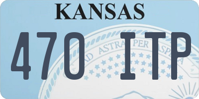 KS license plate 470ITP